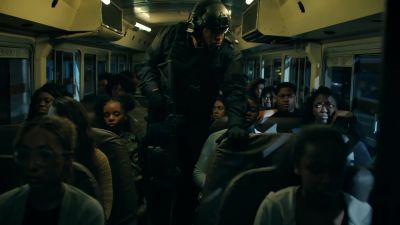 - [grunts]
- [tires screeching] - Black Lightning