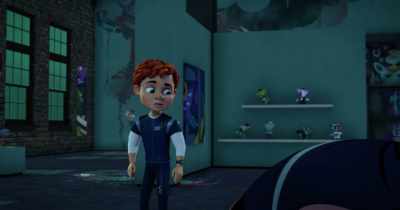 -[grunts]
-[toy squeaks] - Spy Kids: Mission Critical