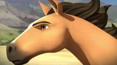 -[grunts]
-[train horn blows] - Spirit: Riding Free