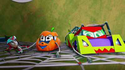 (grunts)
Your web just grabbed us. - Firebuds