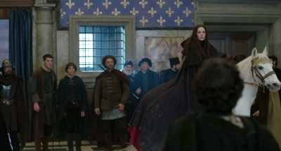 Guadagni, you must throw her out!
Women cannot be in here! - Medici: Masters of Florence