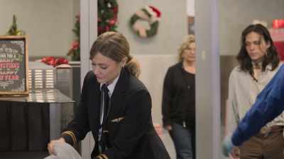 GUARD: Go ahead.
This way, please. - Grounded for Christmas