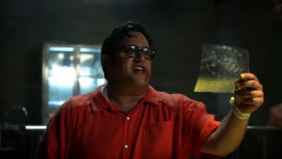GUARD (over P.A.):
Lockdown, code red! - Scorpion