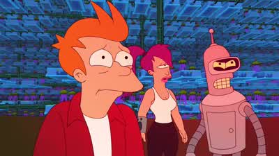 Guards: Elder abuse! - Futurama