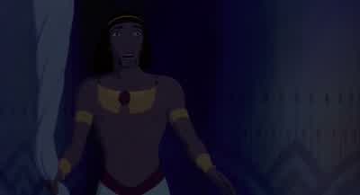 GuardsBOTH Prince MosesMOSES UhThere is a man tied up in my roomWell look into it BOTH Right away sire - The Prince of Egypt