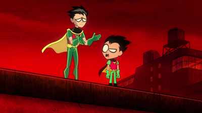 Guess you didn't see that one
coming, did ya, Boy Wonder. - Teen Titans Go! Vs  Teen Titans
