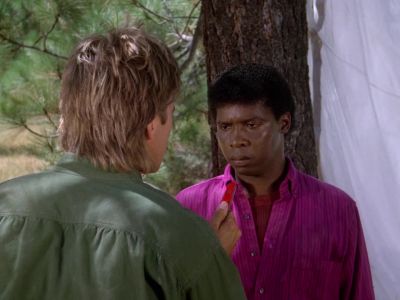 Guess I'm not going
down the cliff after all. - MacGyver