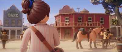 -Guess not.
-(cowboy laughing) - Playmobil: The Movie