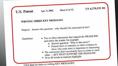 GUIDELINES:
TWO TO THREE STATEMENTS
THAT SUPPORT THE HEADLINE - The Patent Scam