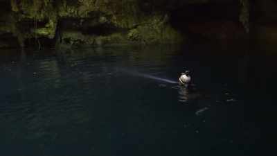 Guillermo is looking for
connections that might
lead him to the cave - Lost Treasures of the Maya