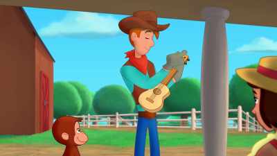 (guitar music) - Curious George: Go West, Go Wild