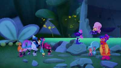 ‐[guitar plays]
‐[firecrackers pop] - Trolls: TrollsTopia