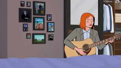 [ Guitar plays softly ] - Birdgirl