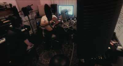 -[guitar strumming]
-[Rodrigo sings indistinctly] - OLIVIA RODRIGO: driving home 2 u (a SOUR film)