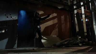 [Gun cocks] - Arrow