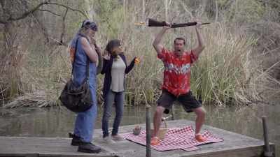 -(gun cocks) - Rob Riggle's Ski Master Academy