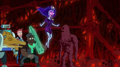 Gun turret.
Are you all right? - Rick and Morty