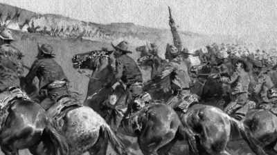 [Gunfire]
In 1860, while Quanah - The American Buffalo