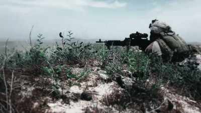 [ gunfire ] - Leavenworth