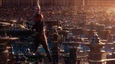 - (GUNS COCKING)
- (PANTING) - Ant-Man and the Wasp: Quantumania