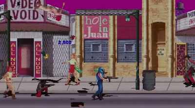 [guns shooting]
[characters yelling] - Insert Coin