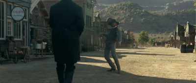 -[gunshot]
-[bullet clinks] - Outlaw Johnny Black