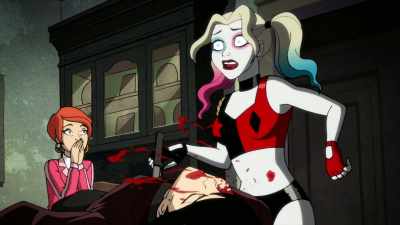 - [gunshot]
- [groans] - Harley Quinn