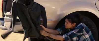 [gunshot] - Downrange