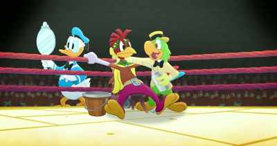 (gurgles, spits) - Legend of the Three Caballeros