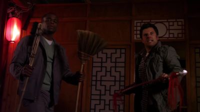 - Gus,
those are cleaning supplies. - Psych