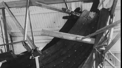 Gustafson's monumental achievement
in reconstructing the Viking ship - Raiders of the Lost Past with Janina Ramirez