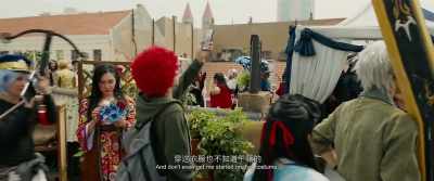 Guy has purple hair - A Little Red Flower