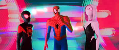 Guys I got itI'll go I'm the one with the gooOh you gotta be kidding meDon't watch the mouth Watch the hands - Spider Man: Into the Spider Verse