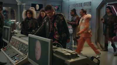 - Guys, I think we're in trouble.
- (BEEPING) - Red Dwarf: The Promised Land