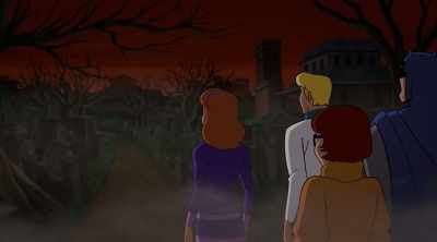 - Guys, look.
- Arkham Cemetery. - Scooby-Doo! & Batman: The Brave and the Bold