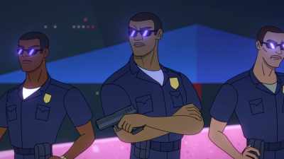 Guys, look.
Those are real guns and real cops. - Q-Force