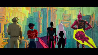 Guys, what's that? - Spider-Man: Across the Spider-Verse