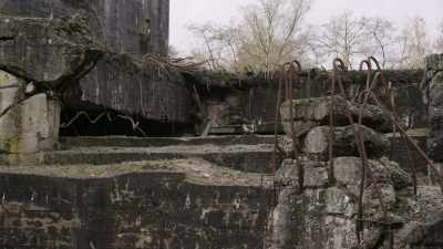 Guzar: The reinforcing bars
were made off site - Secret Nazi Ruins