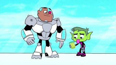 Ha! Enjoy your dry
pickle jar juice, Beasty. - Teen Titans Go!