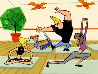 Ha ha. Bendy. - Johnny Bravo