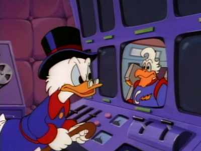 Ha-ha, I win!
Oh, gross! - DuckTales
