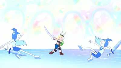 Ha ha! Ice Scouts, un-attack! - Adventure Time: Fionna & Cake