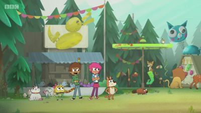 Ha-ha, yeah! This is fun. - Boy Girl Dog Cat Mouse Cheese