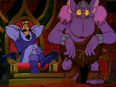 Ha-ha. You can't keep it up forever, bear. - Disney's Adventures of the Gummi Bears