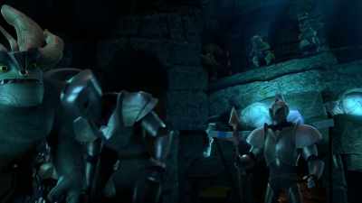 -Ha!
-[helmet clangs] - Wizards: Tales of Arcadia