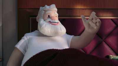 -Ha! Nose? Hello?
-(slurping) - Santa Inc.
