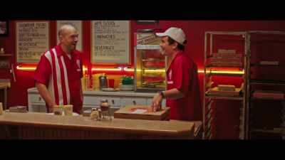 - Hah! Yeah!
-(CLEARS THROAT) - Slice
