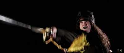 Haha! I guess it's time to
bring out my sword trick! - Cowgirls vs  Pterodactyls