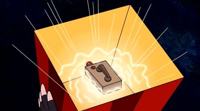 Hahaha... one push of this detonator, - Regular Show