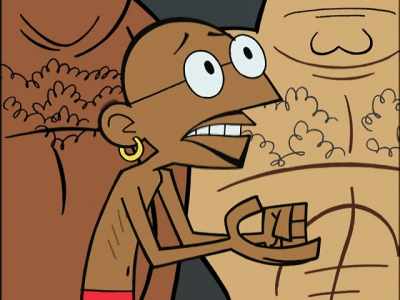 -Hairy monster?
-♪ (HARD ROCK MUSIC PLAYING) ♪ - Clone High